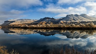 Landscape of owyhees by allen baxter