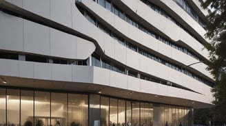 low angle view photography of a gray building