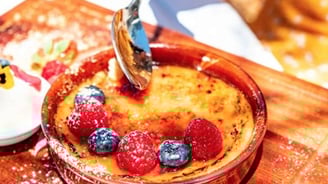 une crème brulée