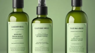 three bottles of cleanserved water with a green background
