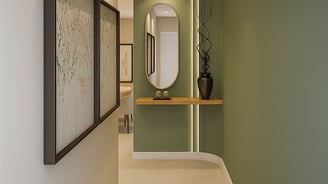 Hall moderno - Milena Spindler arquitetura