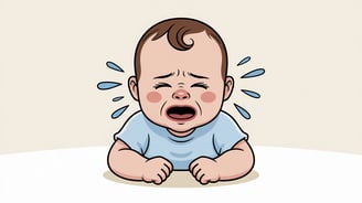 a baby crying