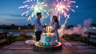 gender reveal fireworks