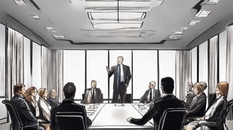 board meeting discussing strategy