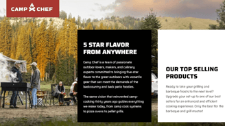 Camp Chef Explorer Stove for luxury outdoor cooking