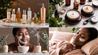 individuals enjoying self-care moments