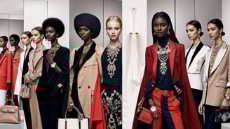 fashion models showcasing trends