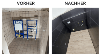 WC-Sanierung Dortmund, Fliesenleger
