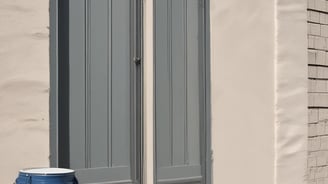 low angle view photography of a gray building
