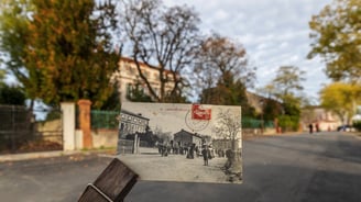 Labastide de Levis carte postale ancienne + photo récente
