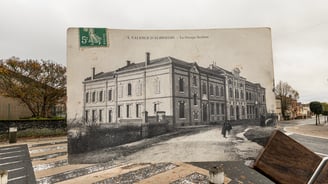 Valence carte postale ancienne + photo récente