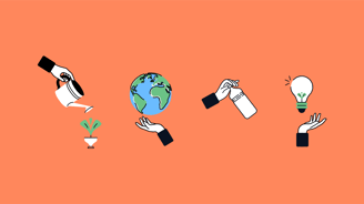 Ilustrações Ecoaliza identidade visual