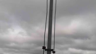 Haste do Para raios Franklin com medição ok.