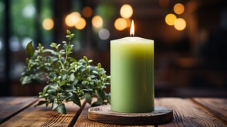 bougie verte freepik