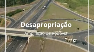 desapropriação para ampliação de rodovia. imagem da obra da eco 101 no trevo de viana