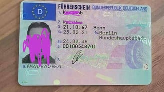authentic German driving license, echten deutschen Führerschein