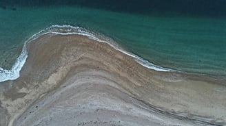 Drone plage et mer