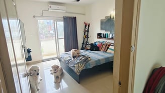 Bedrooms with balcony and bathroom | | Dog Homestay Boaording