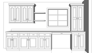 3D Kitchen Drawing