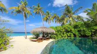 Milaidhoo Maldives beach villa view