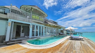 Soneva Jani overwater villa pool