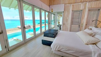 Soneva Jani overwater villa bedroom