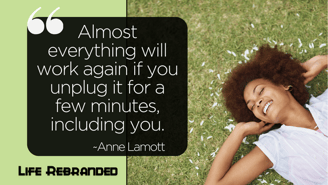An inspirational quote by Anne Lamott