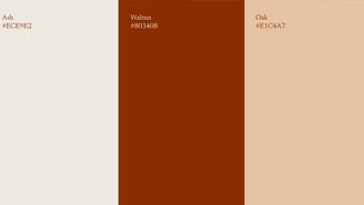 a color scheme brown, beige, and white color