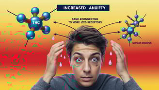 thc and cbd for anxiety with a stressed out man