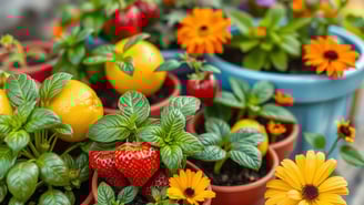 Ervas, frutas e flores comestíveis que decoram e alimentam. Ideias para criar um jardim funcional e 