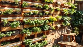 Hortas suspensas e verticais para espaços pequenos. Reaproveite materiais e cultive suas plantas.