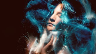 Fine art photography courses explore creative portrait techniques with ethereal light effects.