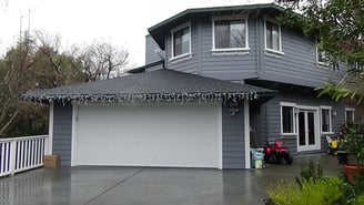 Steel carriage style garage door Novato, Ca.