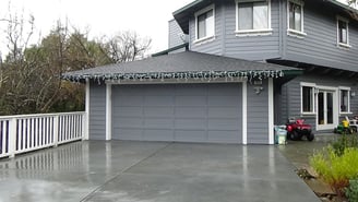 Old wood garage door Novato, Ca.