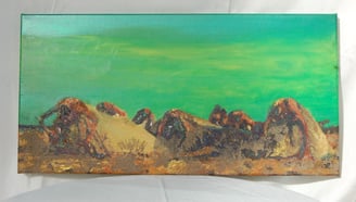 Obra artistica cuadro para decorar el hogar, técnica mixta sobre lienzo , Eva Mas