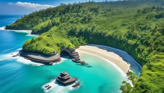Praia do Parque Nacional de Bali Barat, Indonésia