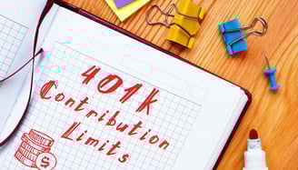 a marker a notebook and clips for 401k contribution limits