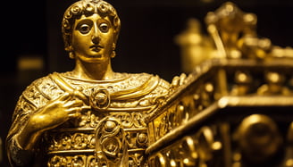 gold ancient statue