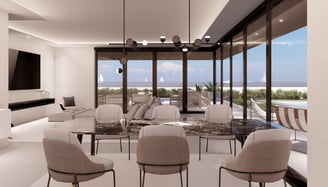 modern dining room