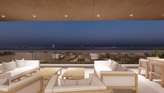 beachfront terrace