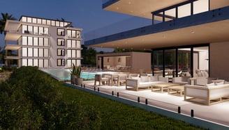 luxury apartment complex