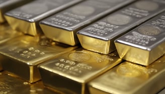 gold and silver bullion bars