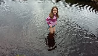 Child in water