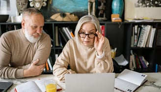 a couple planning for retirement