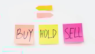 buy hold or sell sticky notes for passive investing