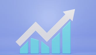 investing arrow going up for growth stocks