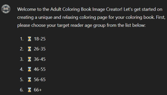 adult coloring book image creator theme selection