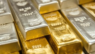 gold and silver bullion bars