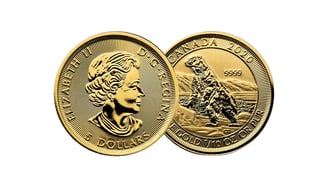 gold canadian polar bear
