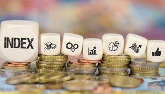 block symbols for investing and index funds